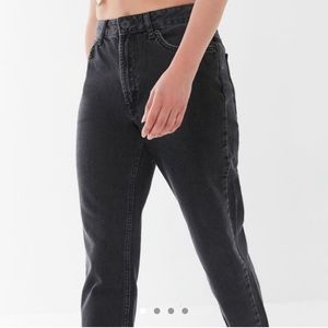 BDG black denim mom jeans size 26 waist.